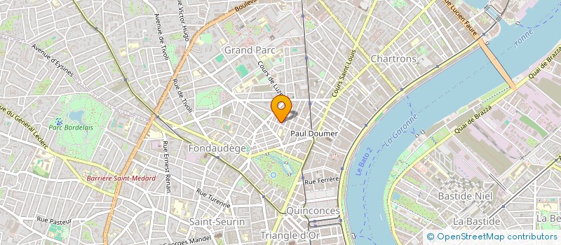 localisation de l'entreprise SCI MONNAIE CARPENTEYRE  BORDEAUX