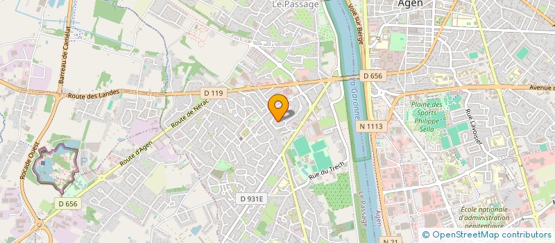 localisation de l'entreprise SCI MONNERET BOC  LE PASSAGE