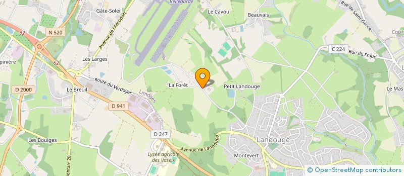 localisation de l'entreprise SCI MONNERON à LIMOGES