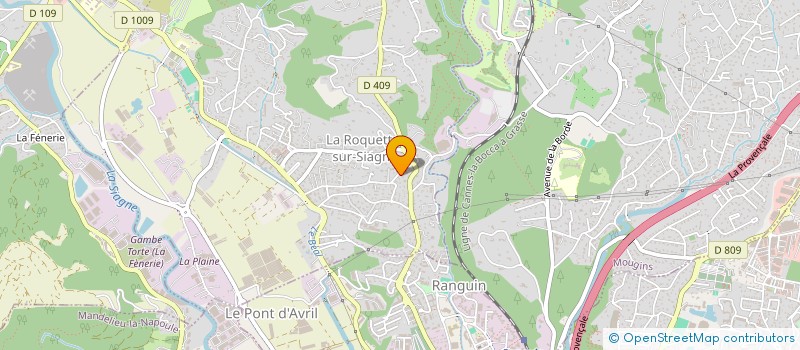 localisation de l'entreprise SCI MONNET à LA ROQUETTE-SUR-SIAGNE