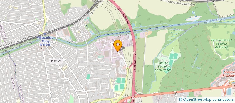 localisation de l'entreprise SCI MONNET  VILLEPARISIS