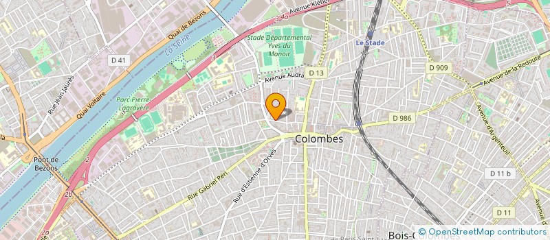 localisation de l'entreprise SCI MONO à COLOMBES