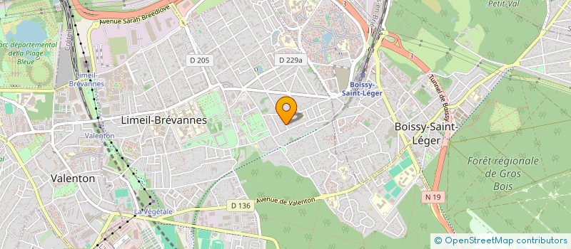 localisation de l'entreprise SCI MONOLITH  LIMEIL-BREVANNES