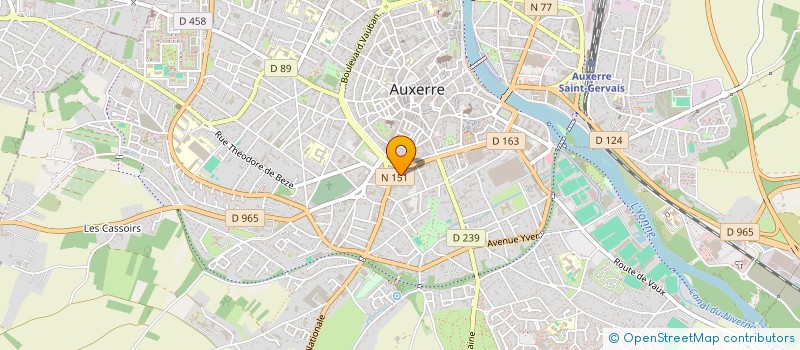 localisation de l'entreprise SCI MONOPOLI à AUXERRE