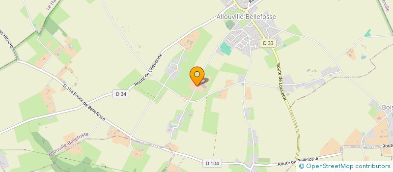 localisation de l'entreprise SCI MONOPOLY  ALLOUVILLE-BELLEFOSSE