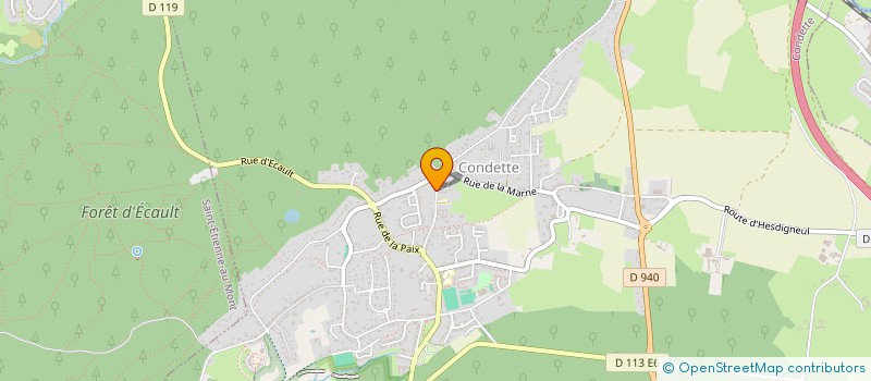 localisation de l'entreprise SCI MONOPORTEL  CONDETTE