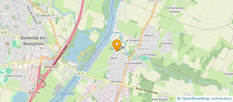 localisation de l'entreprise SCI MONPLAISIR  GUEREINS