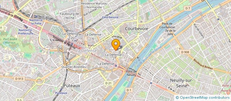 localisation de l'entreprise SCI MONPLAISIR LAUREADES 2 à COURBEVOIE