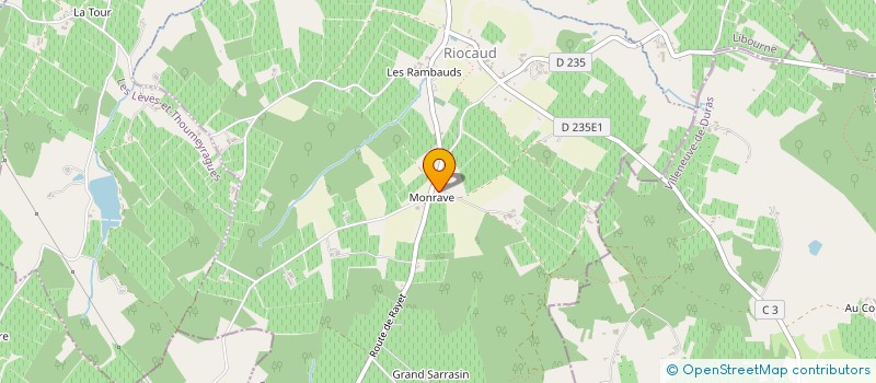 localisation de l'entreprise SCI MONRAVE  RIOCAUD