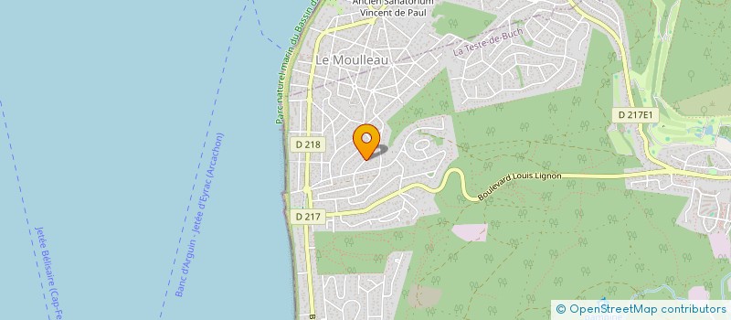 localisation de l'entreprise SCI MONSALUT à LA TESTE-DE-BUCH