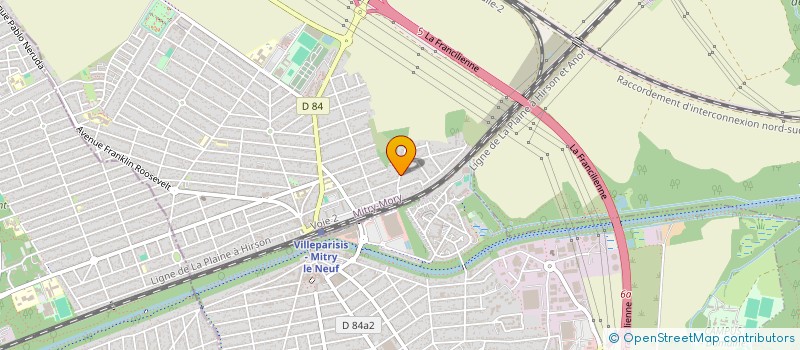 localisation de l'entreprise SCI MONSON  MITRY-MORY