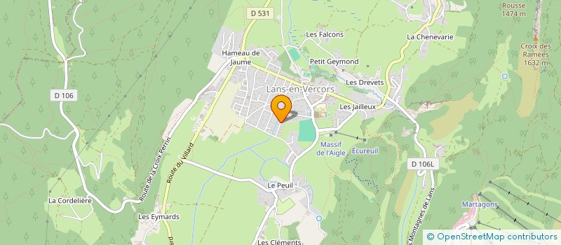 localisation de l'entreprise SCI MONT AIGUILLE  LANS-EN-VERCORS