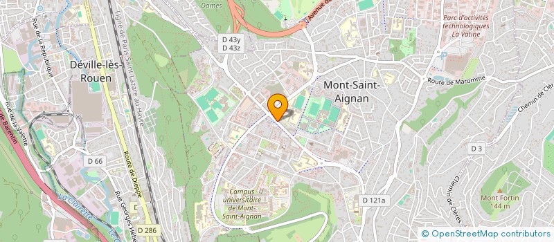 localisation de l'entreprise SCI MONT AUX MALADES  MONT-SAINT-AIGNAN