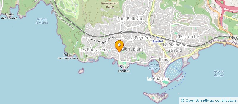 localisation de l'entreprise SCI MONT BAR à BANDOL
