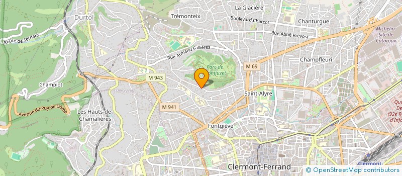 localisation de l'entreprise SCI MONT BEAUSOLEIL  CLERMONT-FERRAND