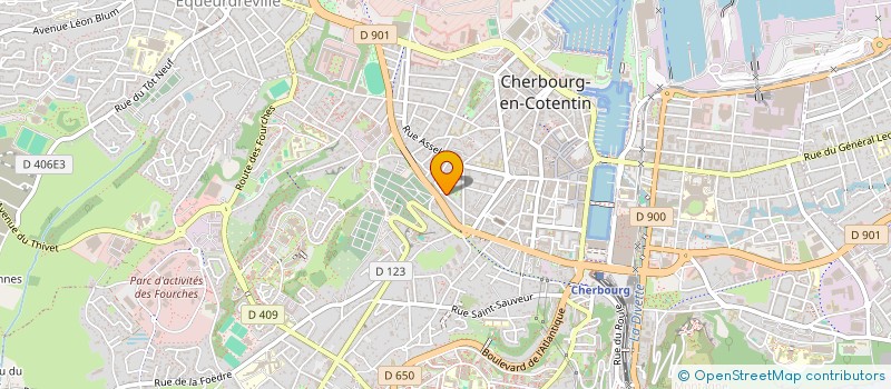 localisation de l'entreprise SCI MONT BERTAUX à CHERBOURG-EN-COTENTIN