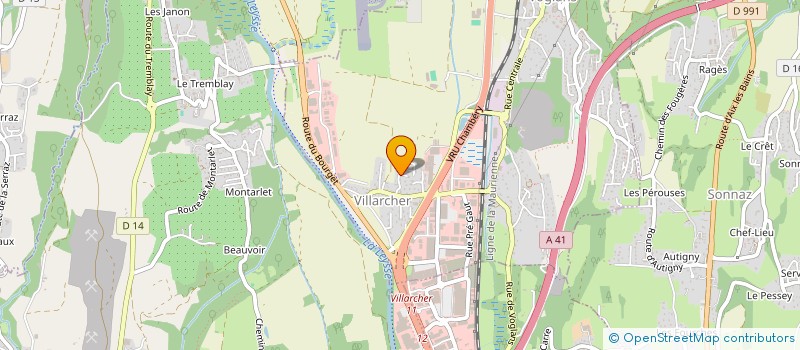 localisation de l'entreprise SCI MONT BLANC  YENNE