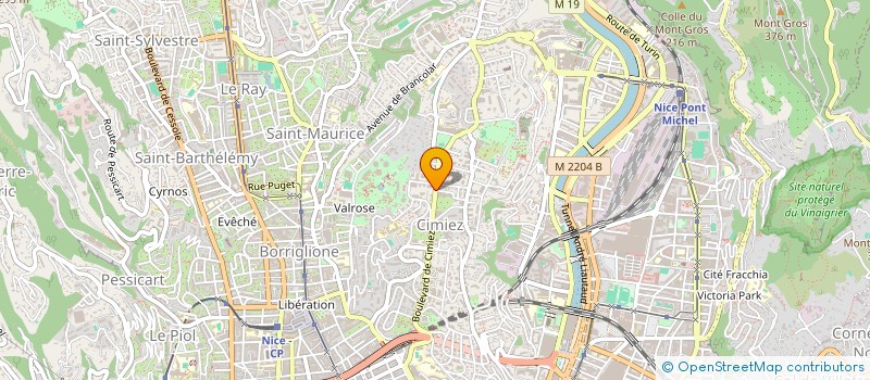 localisation de l'entreprise SCI MONT BLANC à NICE
