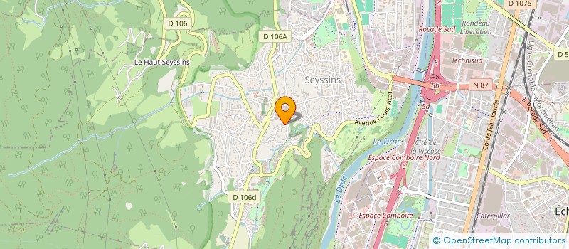 localisation de l'entreprise SCI MONT BLANC  SEYSSINS