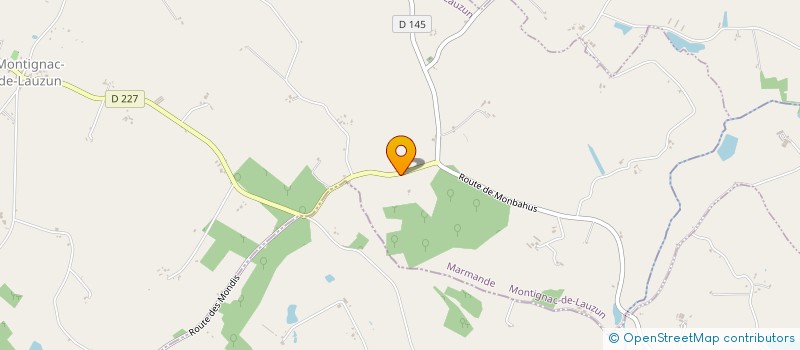 localisation de l'entreprise SCI MONT BLANC  MONTIGNAC-DE-LAUZUN
