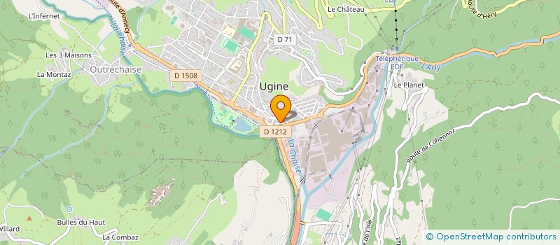 localisation de l'entreprise SCI MONT CHARVIN  UGINE