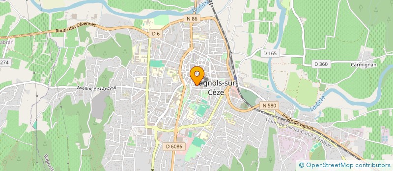 localisation de l'entreprise SCI MONT COTTON  BAGNOLS-SUR-CEZE