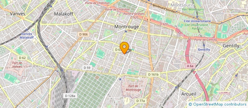 localisation de l'entreprise SCI MONT COUSIN  MONTROUGE