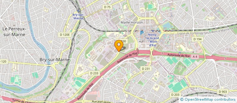 localisation de l'entreprise SCI MONT D'EST  VILLIERS-SUR-MARNE