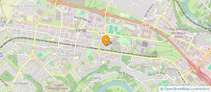 localisation de l'entreprise SCI MONT D'OR  CERGY