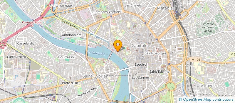 localisation de l'entreprise SCI MONT DE CRISTAL  TOULOUSE