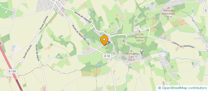 localisation de l'entreprise SCI MONT DES CATS  GODEWAERSVELDE