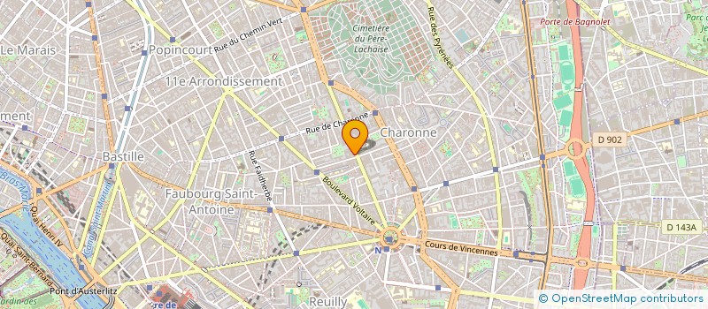 localisation de l'entreprise SCI MONT LOUIS  PARIS