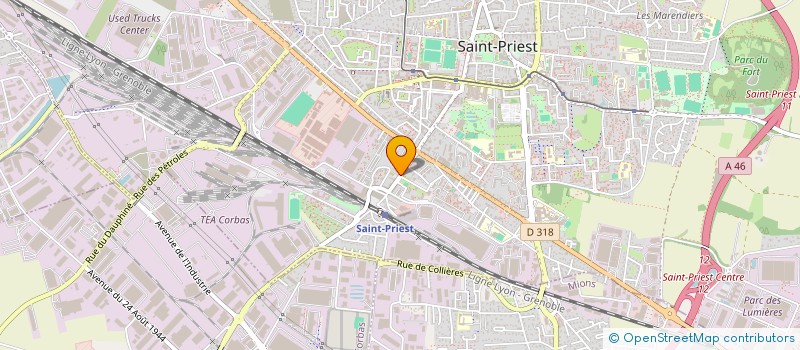 localisation de l'entreprise SCI MONT PER  SAINT-PRIEST