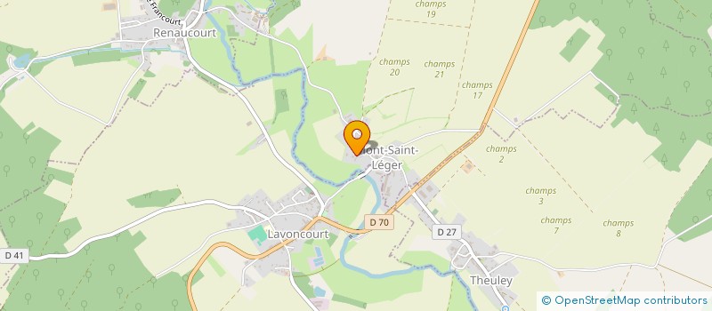 localisation de l'entreprise SCI MONT ST-LEGER  MONT-SAINT-LEGER