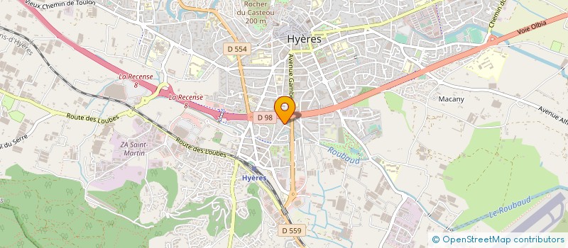 localisation de l'entreprise SCI MONTA à HYERES