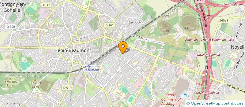 localisation de l'entreprise SCI MONTA à HENIN-BEAUMONT