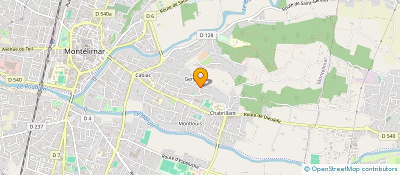 localisation de l'entreprise SCI MONTAGNE à MONTELIMAR