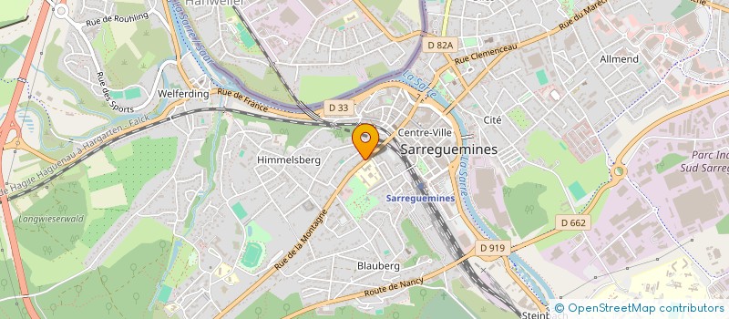localisation de l'entreprise SCI MONTAGNE 42 à SARREGUEMINES