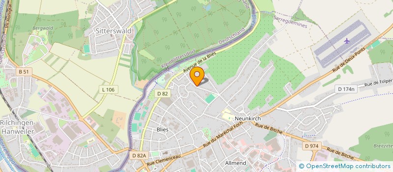 localisation de l'entreprise SCI MONTAGNE à SARREGUEMINES