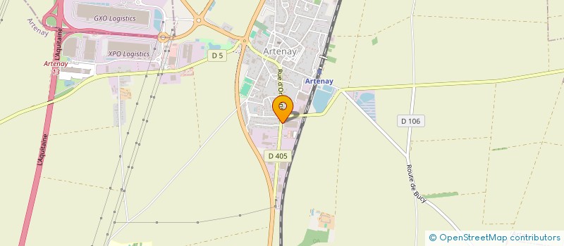 localisation de l'entreprise SCI MONTAGNE-BARTAUX  ARTENAY