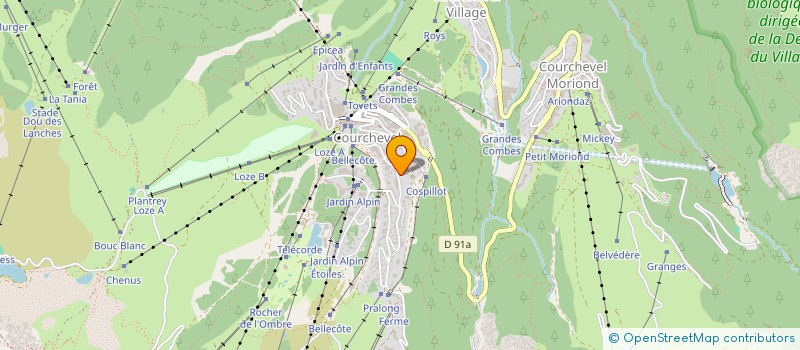 localisation de l'entreprise SCI MONTAGNE BATIE à COURCHEVEL