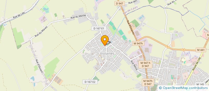 localisation de l'entreprise SCI MONTAGNE BLANCHE  VIOLAINES