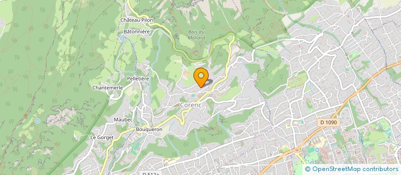 localisation de l'entreprise SCI MONTAGNE CHAMP ROMAN  CORENC