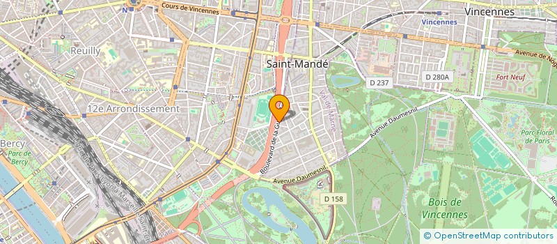 localisation de l'entreprise SCI MONTAGNE D'OR à SAINT-MANDE