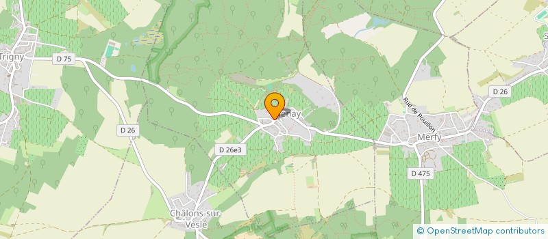 localisation de l'entreprise SCI MONTAGNE DE REIMS  TRIGNY