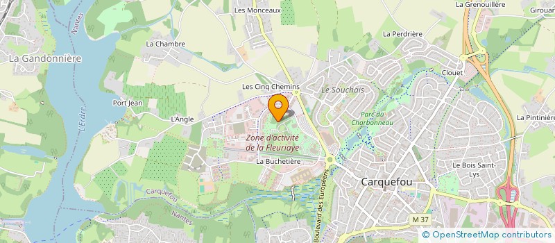 localisation de l'entreprise SCI MONTAGNE ET MER  CARQUEFOU