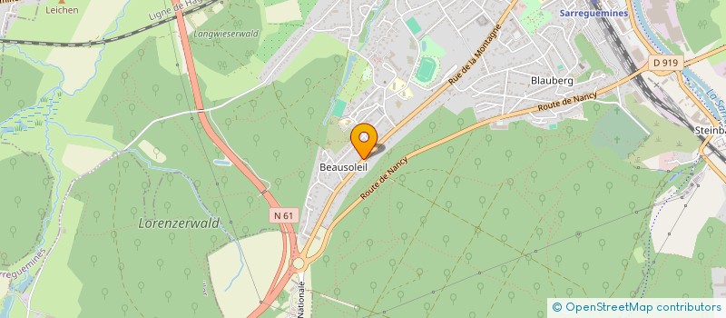 localisation de l'entreprise SCI MONTAGNE SUPERIEURE à SARREGUEMINES