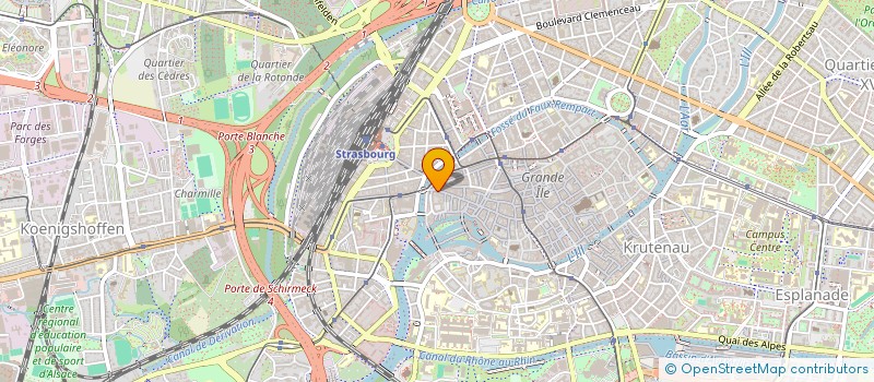 localisation de l'entreprise SCI MONTAGNE VERTE  STRASBOURG