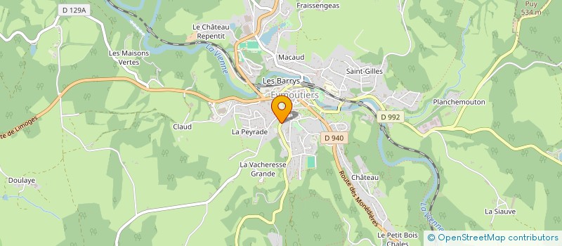 localisation de l'entreprise SCI MONTAGNER LE BOURG  NEDDE