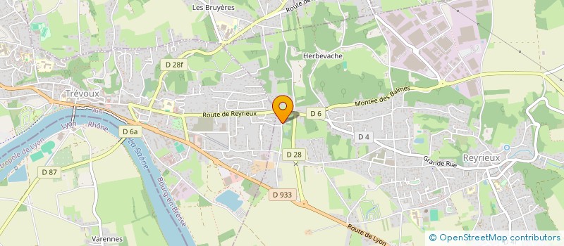 localisation de l'entreprise SCI MONTAGNETTE 1 à REYRIEUX